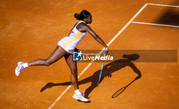 2023-05-09 - Alycia Parks of the United States in action during the first round of the 2023 Internazionali BNL d’Italia, Masters 1000 tennis tournament on May 9, 2023 at Foro Italico in Rome, Italy - TENNIS - 2023 INTERNAZIONALI BNL D'ITALIA - INTERNATIONALS - TENNIS