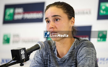 2023-05-19 - Anhelina Kalinina of Ukraine talks to the media after the semi-final of the 2023 Internazionali BNL d’Italia, Masters 1000 tennis tournament on May 19, 2023 at Foro Italico in Rome, Italy - TENNIS - 2023 INTERNAZIONALI BNL D'ITALIA - INTERNATIONALS - TENNIS