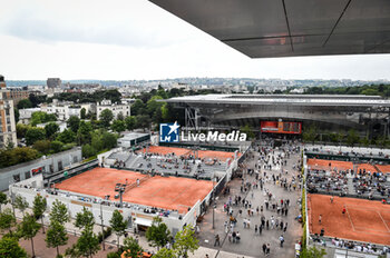 2023-05-22 - General view during Roland-Garros 2023, Grand Slam tennis tournament, Previews on May 22, 2023 at Roland-Garros stadium in Paris, France - TENNIS - ROLAND GARROS 2023 - PREVIEWS - INTERNATIONALS - TENNIS