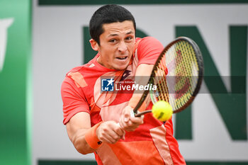 2023-05-23 - Harold MAYOT of France during the second qualifying day of Roland-Garros 2023, Grand Slam tennis tournament, Previews on May 23, 2023 at Roland-Garros stadium in Paris, France - TENNIS - ROLAND GARROS 2023 - PREVIEWS - INTERNATIONALS - TENNIS
