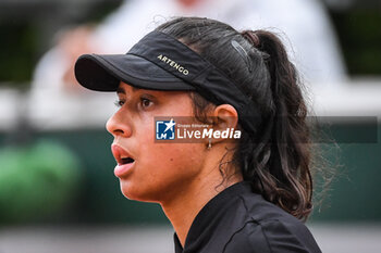 2023-05-23 - Emeline DARTRON of France during the second qualifying day of Roland-Garros 2023, Grand Slam tennis tournament, Previews on May 23, 2023 at Roland-Garros stadium in Paris, France - TENNIS - ROLAND GARROS 2023 - PREVIEWS - INTERNATIONALS - TENNIS