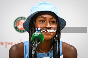 2023-05-26 - Coco GAUFF of United States during Roland-Garros 2023, Grand Slam tennis tournament, Previews on May 26, 2023 at Roland-Garros stadium in Paris, France - TENNIS - ROLAND GARROS 2023 - PREVIEWS - INTERNATIONALS - TENNIS