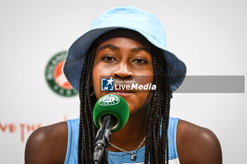 2023-05-26 - Coco GAUFF of United States during Roland-Garros 2023, Grand Slam tennis tournament, Previews on May 26, 2023 at Roland-Garros stadium in Paris, France - TENNIS - ROLAND GARROS 2023 - PREVIEWS - INTERNATIONALS - TENNIS