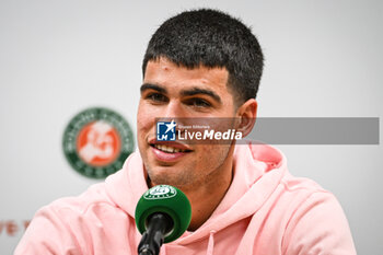 2023-05-26 - Carlos ALCARAZ of Spain during Roland-Garros 2023, Grand Slam tennis tournament, Previews on May 26, 2023 at Roland-Garros stadium in Paris, France - TENNIS - ROLAND GARROS 2023 - PREVIEWS - INTERNATIONALS - TENNIS