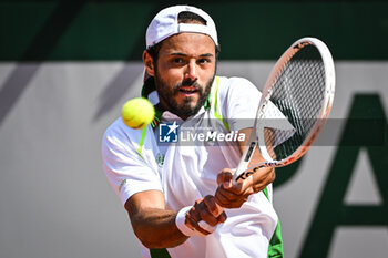 2023-05-26 - Laurent LOKOLI of France during the fifth qualifying day of Roland-Garros 2023, Grand Slam tennis tournament, Previews on May 26, 2023 at Roland-Garros stadium in Paris, France - TENNIS - ROLAND GARROS 2023 - PREVIEWS - INTERNATIONALS - TENNIS