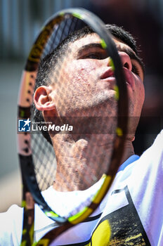 2023-05-26 - Carlos ALCARAZ of Spain during a training session of Roland-Garros 2023, Grand Slam tennis tournament, Previews on May 26, 2023 at Roland-Garros stadium in Paris, France - TENNIS - ROLAND GARROS 2023 - PREVIEWS - INTERNATIONALS - TENNIS