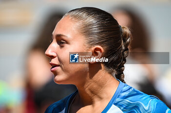 2023-05-27 - Diane PARRY of France during an exhibition match of Roland-Garros 2023, Grand Slam tennis tournament, Previews on May 27, 2023 at Roland-Garros stadium in Paris, France - TENNIS - ROLAND GARROS 2023 - PREVIEWS - INTERNATIONALS - TENNIS