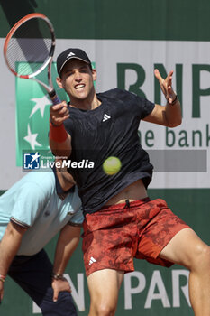 2023-05-29 - Dominic Thiem of Austria during day 2 of the 2023 French Open, Roland-Garros 2023, second Grand Slam tennis tournament of the year, on May 29, 2023 at stade Roland-Garros in Paris, France - TENNIS - ROLAND GARROS 2023 - WEEK 1 - INTERNATIONALS - TENNIS