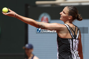 2023-05-29 - Karolina Pliskova of Czech Republic during day 2 of the 2023 French Open, Roland-Garros 2023, second Grand Slam tennis tournament of the year, on May 29, 2023 at stade Roland-Garros in Paris, France - TENNIS - ROLAND GARROS 2023 - WEEK 1 - INTERNATIONALS - TENNIS