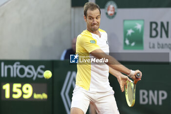 2023-05-30 - Richard Gasquet of France during day 3 of the 2023 French Open, Roland-Garros 2023, second Grand Slam tennis tournament of the year, on May 30, 2023 at Stade Roland-Garros in Paris, France - TENNIS - ROLAND GARROS 2023 - WEEK 1 - INTERNATIONALS - TENNIS