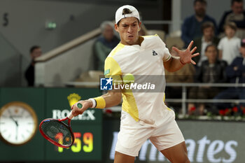 2023-05-30 - Sebastian Baez of Argentina during day 3 of the 2023 French Open, Roland-Garros 2023, second Grand Slam tennis tournament of the year, on May 30, 2023 at Stade Roland-Garros in Paris, France - TENNIS - ROLAND GARROS 2023 - WEEK 1 - INTERNATIONALS - TENNIS
