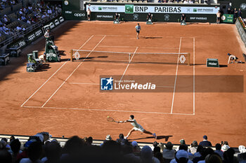 2023-05-31 - General view illustration with Carlos Alcaraz Garfia during the French Open, Grand Slam tennis tournament on May 31, 2023 at Roland Garros stadium in Paris, France. Photo Victor Joly / DPPI - TENNIS - ROLAND GARROS 2023 - WEEK 1 - INTERNATIONALS - TENNIS