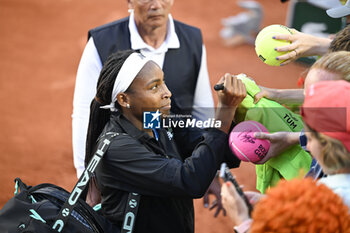 2023-06-01 - Cori Coco Gauff of USA during the French Open, Grand Slam tennis tournament on June 1, 2023 at Roland Garros stadium in Paris, France. Photo Victor Joly / DPPI - TENNIS - ROLAND GARROS 2023 - WEEK 1 - INTERNATIONALS - TENNIS