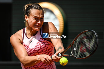 2023-06-02 - Aryna SABALENKA of Belarus during the sixth day of Roland-Garros 2023, Grand Slam tennis tournament, on June 02, 2023 at Roland-Garros stadium in Paris, France - TENNIS - ROLAND GARROS 2023 - WEEK 1 - INTERNATIONALS - TENNIS