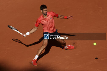2023-06-02 - Novak Djokovic of Serbia during day 6 of the 2023 French Open, Roland-Garros 2023, second Grand Slam tennis tournament of the year, on June 2, 2023 at Stade Roland-Garros in Paris, France - TENNIS - ROLAND GARROS 2023 - WEEK 1 - INTERNATIONALS - TENNIS