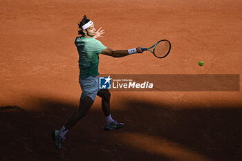 2023-06-04 - Lorenzo Musetti of Italy during the French Open, Grand Slam tennis tournament on June 4, 2023 at Roland Garros stadium in Paris, France. Photo Victor Joly / DPPI - TENNIS - ROLAND GARROS 2023 - WEEK 1 - INTERNATIONALS - TENNIS