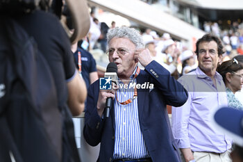 2023-06-04 - Nelson Monfort, journalist for French TV channel France Televisions (FranceTV Sport), during the French Open, Grand Slam tennis tournament on June 4, 2023 at Roland Garros stadium in Paris, France. Photo Victor Joly / DPPI - TENNIS - ROLAND GARROS 2023 - WEEK 1 - INTERNATIONALS - TENNIS