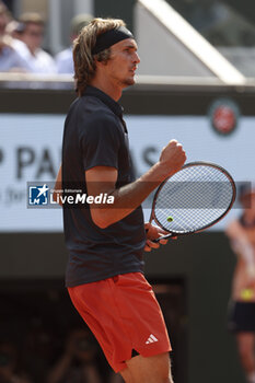 2023-06-07 - Alexander Zverev of Germany during the French Open 2023, Roland-Garros 2023, Grand Slam tennis tournament, on June 7, 2023 at Stade Roland-Garros in Paris, France - TENNIS - ROLAND GARROS 2023 - WEEK 2 - INTERNATIONALS - TENNIS