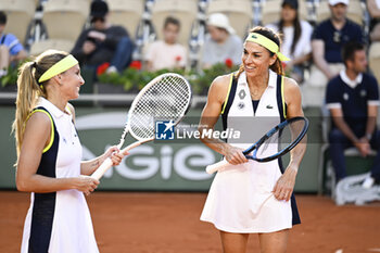 2023-06-08 - Gabriela Sabatini and Gisela Dulko during the French Open, Grand Slam tennis tournament on June 8, 2023 at Roland Garros stadium in Paris, France. Photo Victor Joly / DPPI - TENNIS - ROLAND GARROS 2023 - WEEK 2 - INTERNATIONALS - TENNIS