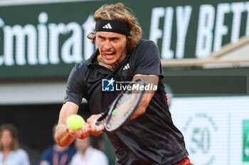 2023-06-09 - Alexander Zverev of Germany during the French Open 2023, Roland-Garros 2023, Grand Slam tennis tournament, on June 9, 2023 at Stade Roland-Garros in Paris, France - TENNIS - ROLAND GARROS 2023 - WEEK 2 - INTERNATIONALS - TENNIS