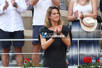 2023-06-11 - Amelie Mauresmo attends the Men's Singles Final at the French Open, Roland Garros 2023, Grand Slam tennis tournament, on June 11, 2023 at Stade Roland-Garros in Paris, France - TENNIS - ROLAND GARROS 2023 - WEEK 2 - INTERNATIONALS - TENNIS
