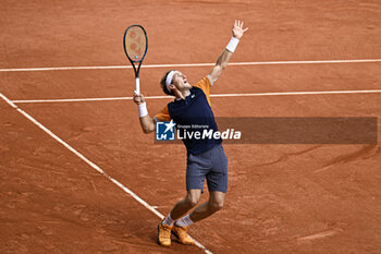 2023-06-11 - Casper Ruud during the French Open final, Grand Slam tennis tournament on June 11, 2023 at Roland Garros stadium in Paris, France. Photo Victor Joly / DPPI - TENNIS - ROLAND GARROS 2023 - WEEK 2 - INTERNATIONALS - TENNIS