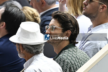 2023-06-11 - Pierre Niney during the French Open final, Grand Slam tennis tournament on June 11, 2023 at Roland Garros stadium in Paris, France. Photo Victor Joly / DPPI - TENNIS - ROLAND GARROS 2023 - WEEK 2 - INTERNATIONALS - TENNIS