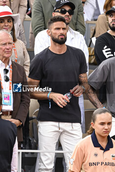 2023-06-11 - Olivier Giroud during the French Open final, Grand Slam tennis tournament on June 11, 2023 at Roland Garros stadium in Paris, France. Photo Victor Joly / DPPI - TENNIS - ROLAND GARROS 2023 - WEEK 2 - INTERNATIONALS - TENNIS