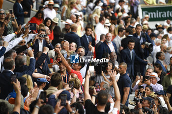 2023-06-11 - Novak Djokovic celebrates his victory during the French Open final, Grand Slam tennis tournament on June 11, 2023 at Roland Garros stadium in Paris, France. Photo Victor Joly / DPPI - TENNIS - ROLAND GARROS 2023 - WEEK 2 - INTERNATIONALS - TENNIS