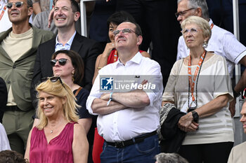 2023-06-11 - Jean Castex during the French Open final, Grand Slam tennis tournament on June 11, 2023 at Roland Garros stadium in Paris, France. Photo Victor Joly / DPPI - TENNIS - ROLAND GARROS 2023 - WEEK 2 - INTERNATIONALS - TENNIS