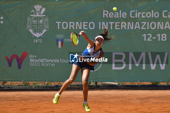 2023-06-16 - Petra Marcinko (HRV) during the match of round of 16 of ITF W60 Women's Tennis Tournament BMW Cup on June 16, 2023 at Reale Circolo Canottieri Tevere Remo in Rome, Italy - ITF W60 ROME – BMW CUP - INTERNATIONALS - TENNIS