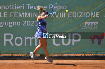 2023-06-16 - Dalila Spiteri (ITA) during the match of round of 16 of ITF W60 Women's Tennis Tournament BMW Cup on June 16, 2023 at Reale Circolo Canottieri Tevere Remo in Rome, Italy - ITF W60 ROME – BMW CUP - INTERNATIONALS - TENNIS