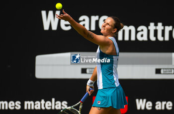 2023-06-19 - Karolina Pliskova of the Czech Republic in action during the first round of the 2023 bett1 Open, WTA 500 tennis tournament on June 19, 2023 in Berlin, Germany - TENNIS - WTA - BETT1 OPEN 2023 - INTERNATIONALS - TENNIS