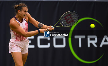 2023-06-20 - Aryna Sabalenka of Belarus in action during the first round of the 2023 bett1 Open, WTA 500 tennis tournament on June 20, 2023 in Berlin, Germany - TENNIS - WTA - BETT1 OPEN 2023 - INTERNATIONALS - TENNIS