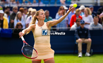 2023-06-27 - Camila Giorgi of Italy in action during the first round of the 2023 Rothesay International, WTA 500 tennis tournament on June 27, 2023 at Devonshire Park in Eastbourne, England - TENNIS - WTA - ROTHESAY INTERNATIONAL 2023 - INTERNATIONALS - TENNIS