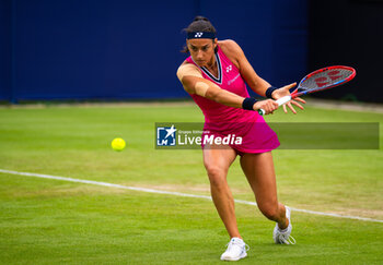2023-06-27 - Caroline Garcia of France in action during the first round of the 2023 Rothesay International, WTA 500 tennis tournament on June 27, 2023 at Devonshire Park in Eastbourne, England - TENNIS - WTA - ROTHESAY INTERNATIONAL 2023 - INTERNATIONALS - TENNIS