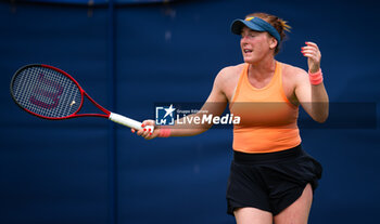 2023-06-27 - Madison Brengle of the United States in action during the first round of the 2023 Rothesay International, WTA 500 tennis tournament on June 27, 2023 at Devonshire Park in Eastbourne, England - TENNIS - WTA - ROTHESAY INTERNATIONAL 2023 - INTERNATIONALS - TENNIS