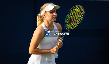 2023-06-28 - Daria Saville of Australia playing doubles at the 2023 Rothesay International, WTA 500 tennis tournament on June 28, 2023 at Devonshire Park in Eastbourne, England - TENNIS - WTA - ROTHESAY INTERNATIONAL 2023 - INTERNATIONALS - TENNIS