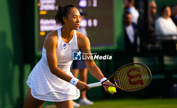 2023-07-03 - Qinwen Zheng of China during the 2023 Wimbledon Championships on July 3, 2023 at All England Lawn Tennis & Croquet Club in Wimbledon, England - TENNIS - WIMBLEDON 2023 - INTERNATIONALS - TENNIS