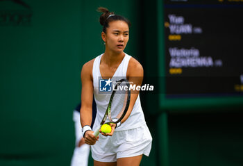 2023-07-03 - Yue Yuan of China during the 2023 Wimbledon Championships on July 3, 2023 at All England Lawn Tennis & Croquet Club in Wimbledon, England - TENNIS - WIMBLEDON 2023 - INTERNATIONALS - TENNIS