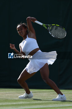 2023-07-06 - Leylah Fernandez (Can) during the 2023 Wimbledon Championships on July 6, 2023 at All England Lawn Tennis & Croquet Club in Wimbledon, England - TENNIS - WIMBLEDON 2023 - INTERNATIONALS - TENNIS