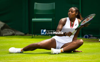 2023-07-06 - Alycia Parks of the United States in action during the second round of the 2023 Wimbledon Championships on July 6, 2023 at All England Lawn Tennis & Croquet Club in Wimbledon, England - TENNIS - WIMBLEDON 2023 - INTERNATIONALS - TENNIS