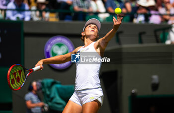 2023-07-07 - Varvara Gracheva of France in action during the second round of the 2023 Wimbledon Championships on July 7, 2023 at All England Lawn Tennis & Croquet Club in Wimbledon, England - TENNIS - WIMBLEDON 2023 - INTERNATIONALS - TENNIS