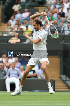 2023-07-08 - Daniil Medvedev during the 2023 Wimbledon Championships on July 8, 2023 at All England Lawn Tennis & Croquet Club in Wimbledon, England - TENNIS - WIMBLEDON 2023 - INTERNATIONALS - TENNIS