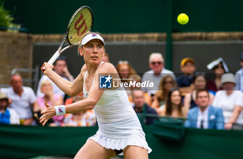 2023-07-08 - Ekaterina Alexandrova of Russia in action during the third round of the 2023 Wimbledon Championships on July 8, 2023 at All England Lawn Tennis & Croquet Club in Wimbledon, England - TENNIS - WIMBLEDON 2023 - INTERNATIONALS - TENNIS