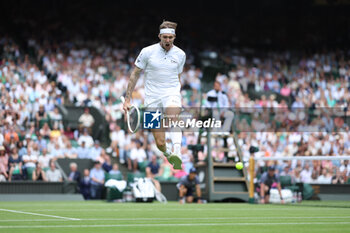 2023-07-09 - Alexander Bublik during the 2023 Wimbledon Championships on July 9, 2023 at All England Lawn Tennis & Croquet Club in Wimbledon, England - TENNIS - WIMBLEDON 2023 - INTERNATIONALS - TENNIS