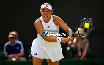 2023-07-09 - Jessica Pegula of the United States during the second round of doubles at the 2023 Wimbledon Championships on July 9, 2023 at All England Lawn Tennis & Croquet Club in Wimbledon, England - TENNIS - WIMBLEDON 2023 - INTERNATIONALS - TENNIS