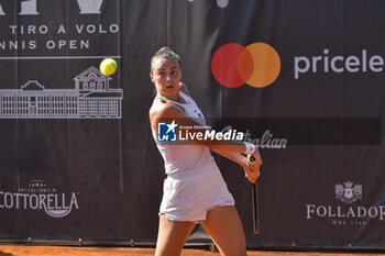 2023-07-14 - Lina Ǵorčeska (MKD) during the quarter-finals match of ITF W60 Women's Tennis ATV Open on July 14, 2023 at Circolo Antico Tiro a Volo in Rome, Italy - ITF W60 ROME – ATV TENNIS OPEN - INTERNATIONALS - TENNIS
