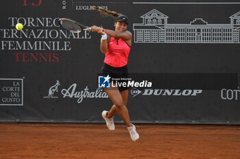 2023-07-14 - Jessica Bouzas Maneiro (ESP) during the quarter-finals match of ITF W60 Women's Tennis ATV Open on July 14, 2023 at Circolo Antico Tiro a Volo in Rome, Italy - ITF W60 ROME – ATV TENNIS OPEN - INTERNATIONALS - TENNIS