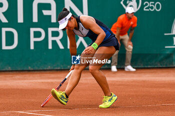 2023-07-17 - Claire Liu (USA) during the first day main draw match of WTA250 Hungarian Gran Prix Tennis on July 17th, 2023 at Romai Teniszakademia , Budapest, Hungary - WTA 250 - HUNGARIAN GRAND PRIX - INTERNATIONALS - TENNIS